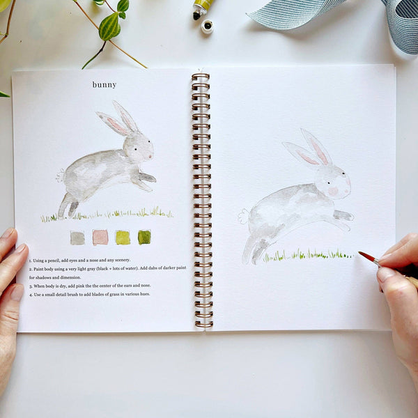 Animals Watercolor Workbook - Little Flower Soap Co