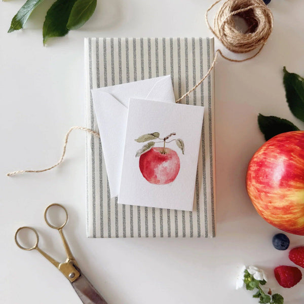 Apple Mini Notecard - Little Flower Soap Coblank cardcardemily lexGreeting Card