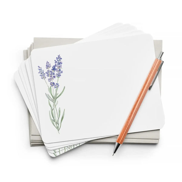 Lavender Flat Notes - Boxed Notecards, Stationery