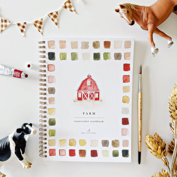 Farm Watercolor Workbook - Genuine