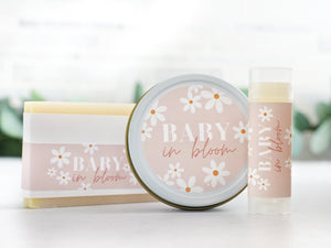 Baby in Bloom - Retro Daisy Baby Shower Favors - Little Flower Soap Co