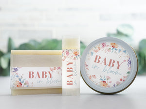 Baby in Bloom - Wildflower Candle Tin Favor - Little Flower Soap Co
