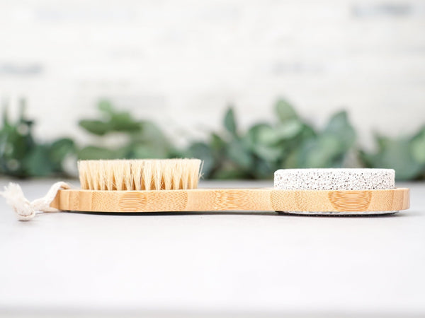 Bamboo Exfoliating Foot Pedicure Tool - Little Flower Soap Co