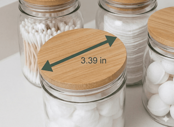 Bamboo Jar Lid – Wide Mouth (Jars Not Included) - Little Flower Soap Cobamboobathroom accessoriesbathroom decorKitchen & Bath Storage