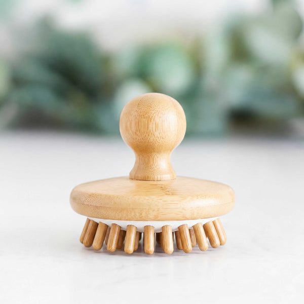 Bamboo Scalp Massager - Little Flower Soap Cobamboobathroom accessoriesbathroom decorSpa Accessories
