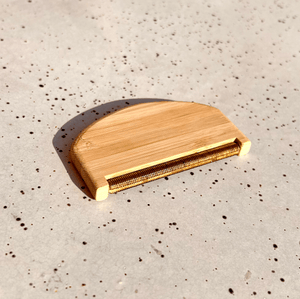 Bamboo Travel Lint Remover – Compact Eco - Friendly Fabric Care Tool - Little Flower Soap Co