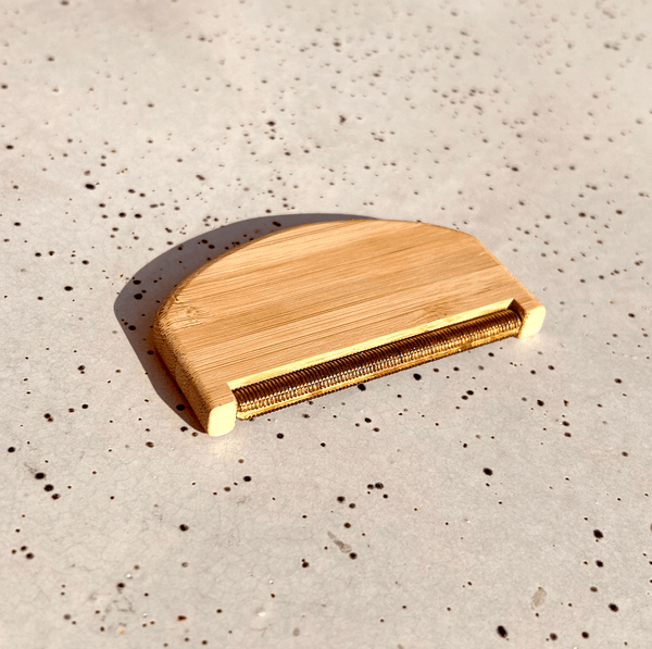 Bamboo Travel Lint Remover – Compact Eco - Friendly Fabric Care Tool - Little Flower Soap Co