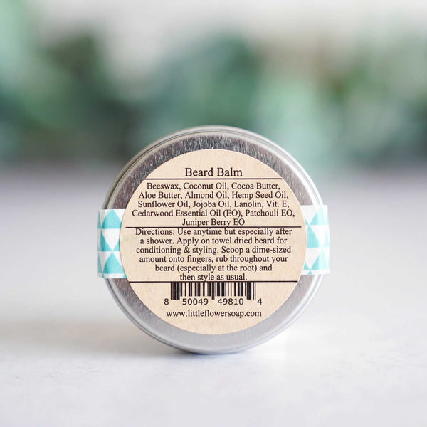 Beard Balm 1oz Tin - Little Flower Soap CobalmBeardBeard BalmBeard Care