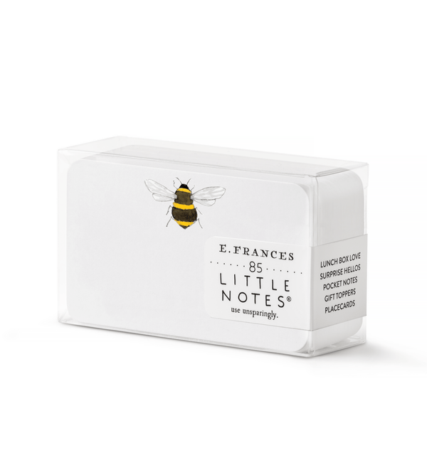 Bee Little Notes - Boxed Set of 85 Mini Note Cards - Little Flower Soap Co