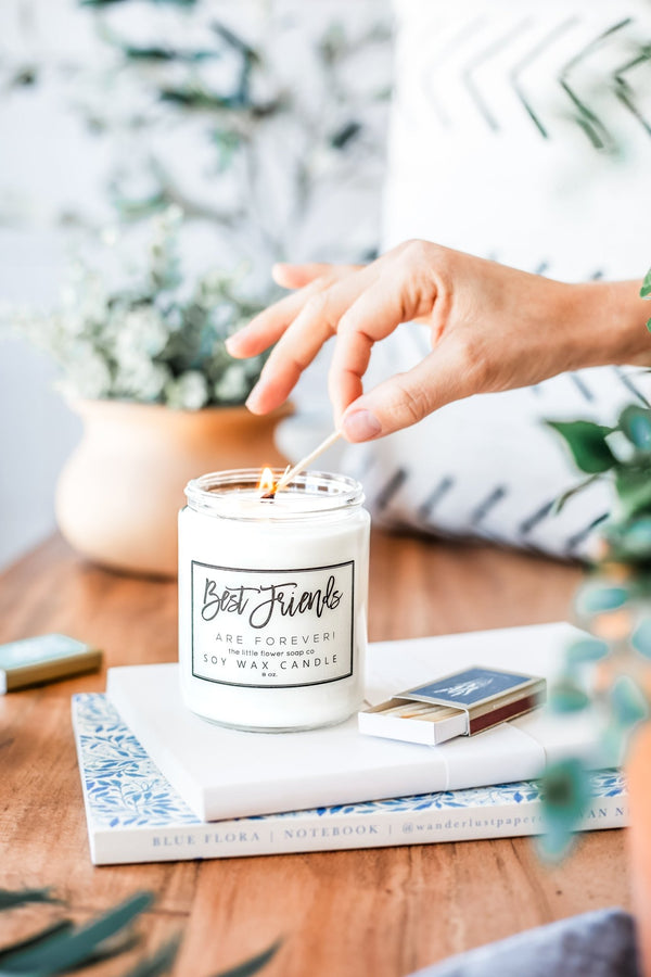 Best Friends are Forever Candle - Little Flower Soap Co