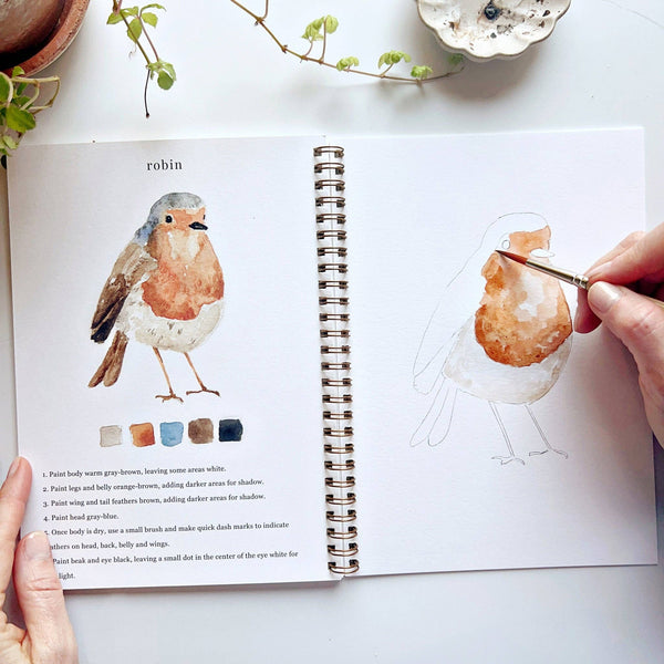 Birds Watercolor Workbook - Little Flower Soap Co