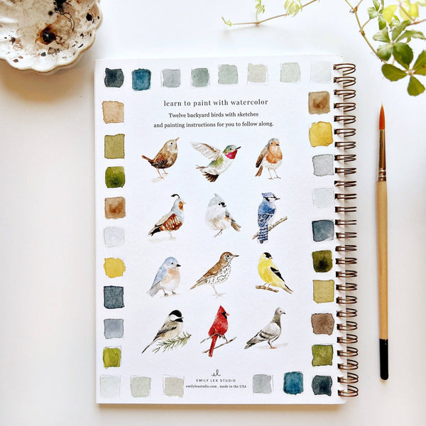 Birds Watercolor Workbook - Little Flower Soap Co
