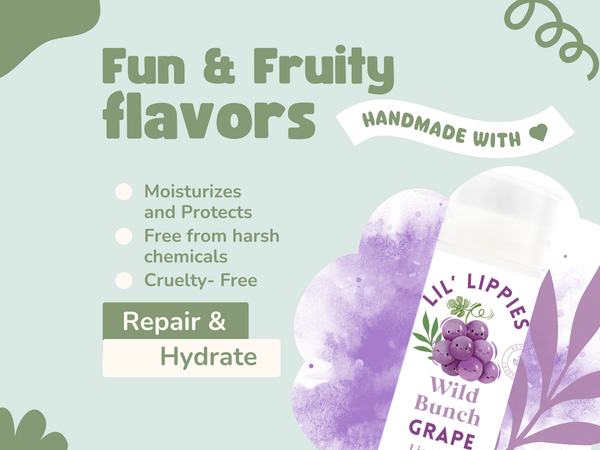 Blueberry Lip Balm - Lil' Lippies Kids - Little Flower Soap Co