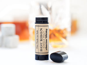 Bourbon Whiskey Lover Lip Balm - Stocking Stuffers for men - Little Flower Soap Co