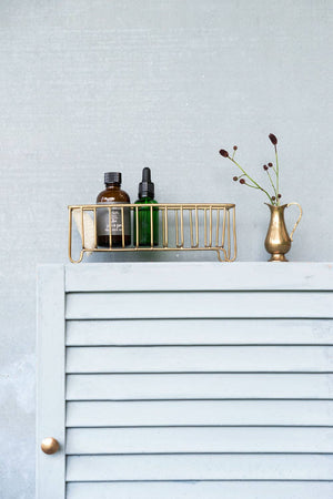 Brass Wire Slender Basket - Little Flower Soap Co