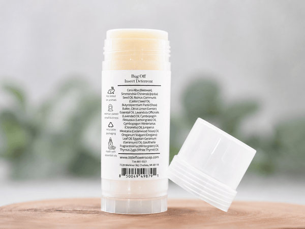Bug Off Essential Oil Solid Lotion Twist Tube - Little Flower Soap Cobug repellentDEET-freeessential oilsBody Care