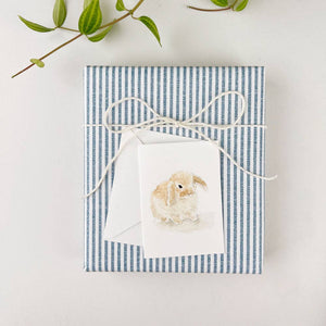 Bunny mini notecard - Spring greeting card - Little Flower Soap Co