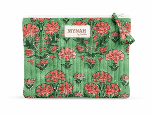 Cactus Rose Quilted Coin Pouch | Wallet | Mini Bag - Little Flower Soap Cocosmetic bagcosmetic casecosmetic pouchbag