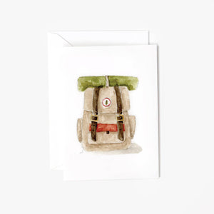 Camp Backpack Mini Notecard - Little Flower Soap Co