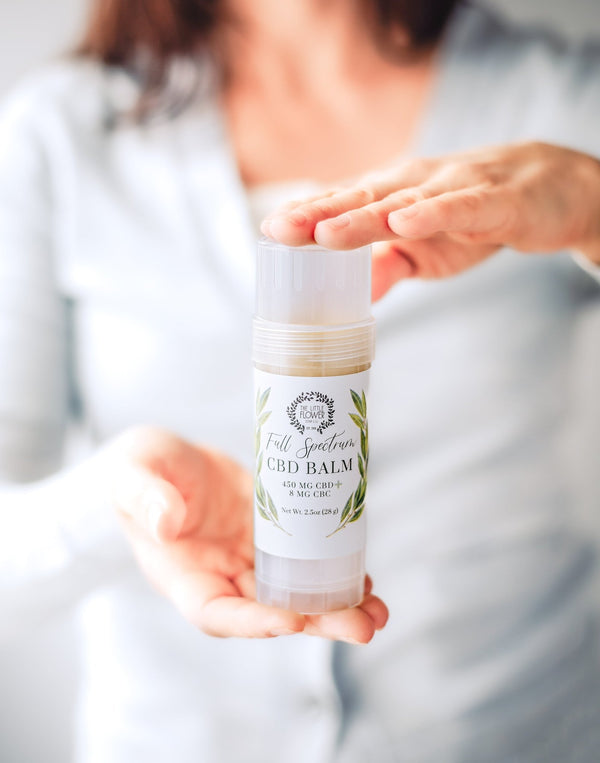 CBD Pain Relief Stick - CBD Balm with THC Handmade - Little Flower Soap Co