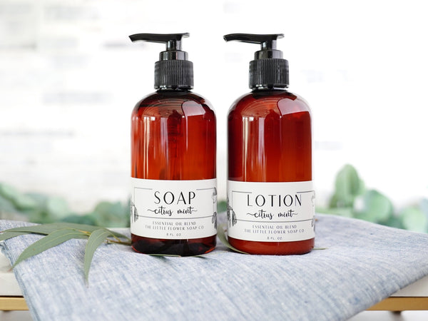 Citrus Mint - Hand Soap and Lotion - Little Flower Soap Co