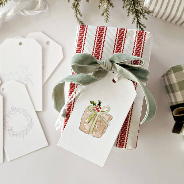 Classic Holiday Paintable Gift Tags - Little Flower Soap Coartart-activitybeginner watercolor kitart supplies