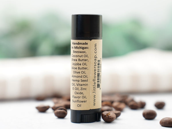 Coffee Lover Lip Balm - Stocking Stuffer - Little Flower Soap Co