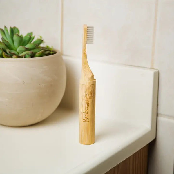 Compostable Bamboo Travel Toothbrush - Little Flower Soap Co