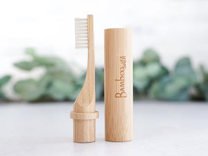 Compostable Bamboo Travel Toothbrush - Little Flower Soap Co