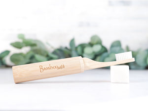 Compostable Bamboo Travel Toothbrush - Little Flower Soap Co