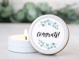 Congrats Small Candle and Lip Balm Gift - Little Flower Soap Co