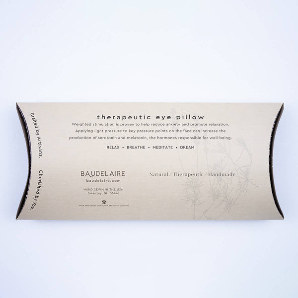 Indigo Stripe - Relaxing Weighted Lavender Eye Pillow