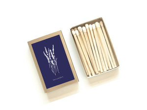 Decorative Botanical Match Box - Lavender - Little Flower Soap Co