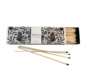 Decorative Box of Matches: Black - Little Flower Soap Coblackmatchmatch box
