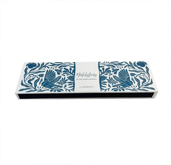 Decorative Box of Matches: Blue - Little Flower Soap Comatches