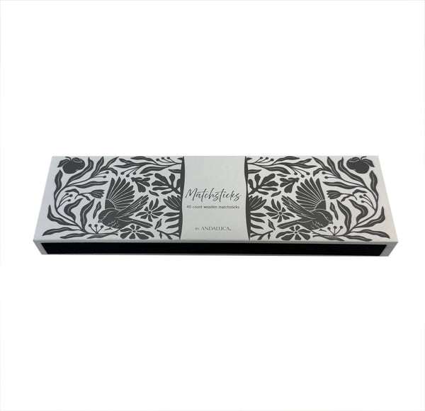 Decorative Box of Matches: Gray - Little Flower Soap Cobathroom decorfarmhouse decormatch