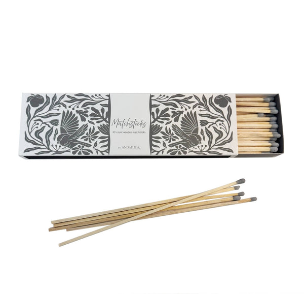 Decorative Box of Matches: Gray - Little Flower Soap Cobathroom decorfarmhouse decormatch
