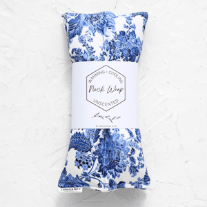 Delft Blue Neck Heating Pad – Hot & Cold Therapy - Little Flower Soap Cocooling neck wrapDelftfloralSpa Accessories