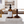 Load image into Gallery viewer, Kitchen counter with dish brush and soap elegant upscale wood luxe b. dish brush in white scalopped marble tray
