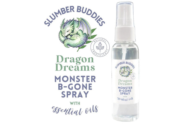 Dragon Dreams Monster Be Gone Spray - Kids Bedtime Spray - Little Flower Soap Cochamomilechamomile essential oilcortinapillow spray