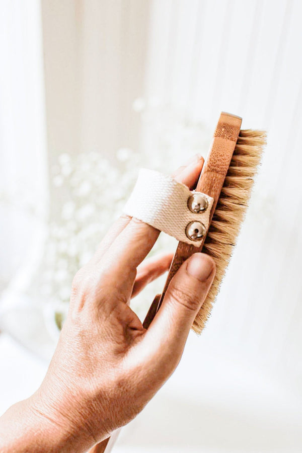 Dry/Wet Long Handle Body Brush - Little Flower Soap Co