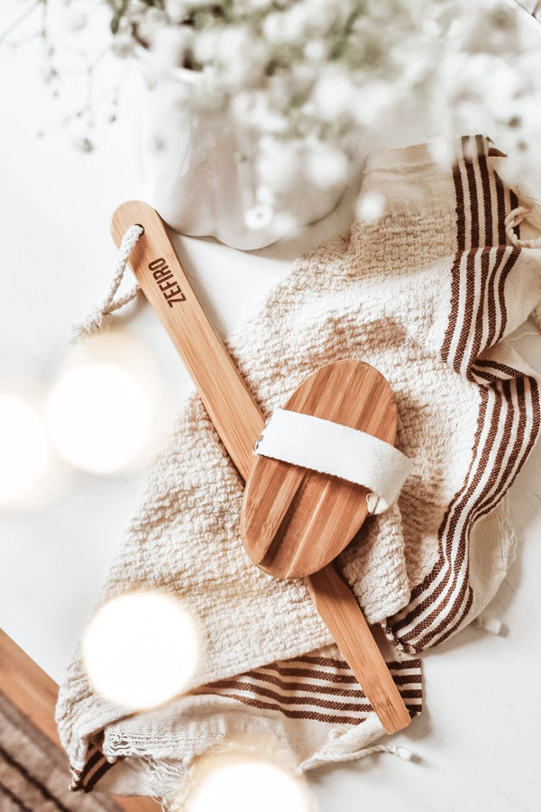 Dry/Wet Long Handle Body Brush - Little Flower Soap Co