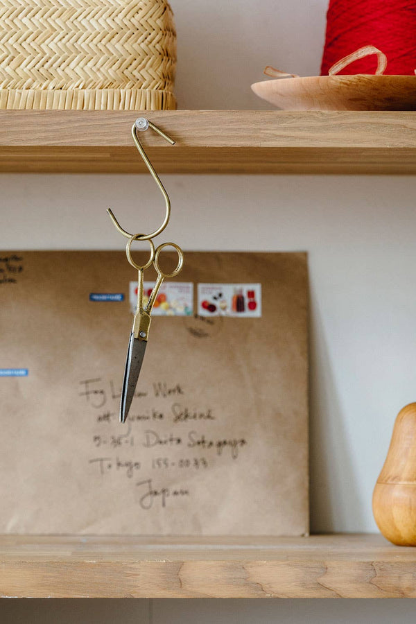 Brass Handle Scissors - Handmade Small
