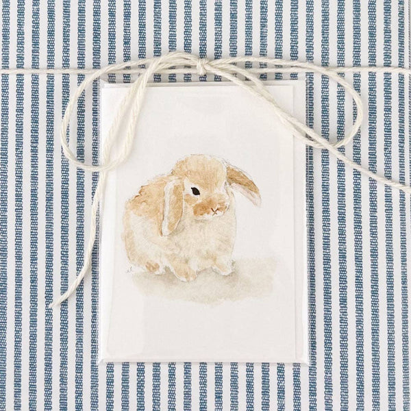 Bunny mini notecard - Spring greeting card