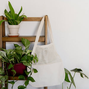 Everyday Cotton & Mesh Tote - Little Flower Soap Co
