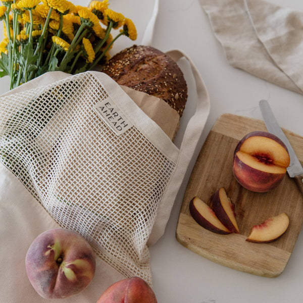 Everyday Cotton & Mesh Tote - Little Flower Soap Co