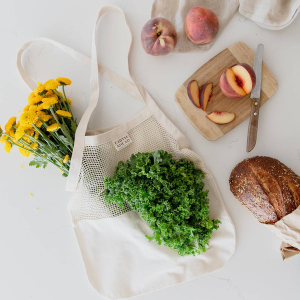 Everyday Cotton & Mesh Tote - Little Flower Soap Co