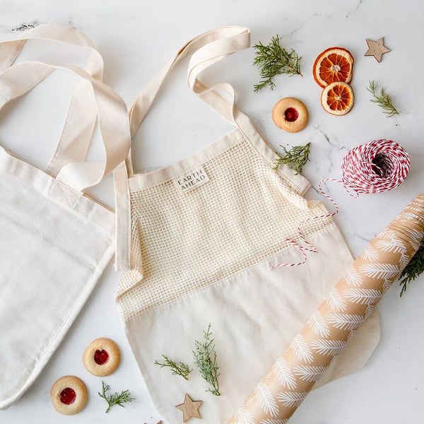 Everyday Cotton & Mesh Tote - Little Flower Soap Co