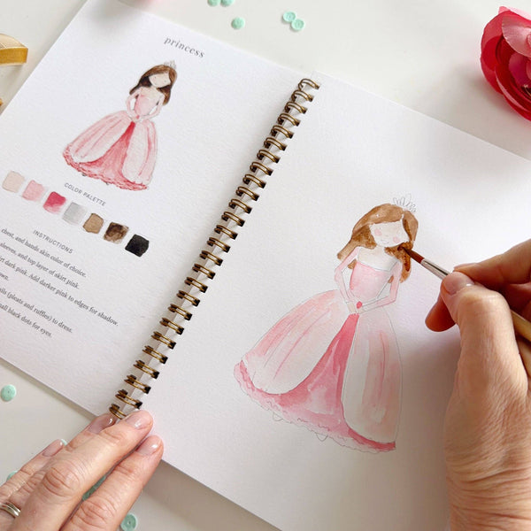 Fairytale Watercolor Workbook by Emily Lex Studio - Little Flower Soap Cobeginner watercolor kitemily lexEmily Lex Studiocrafting kit