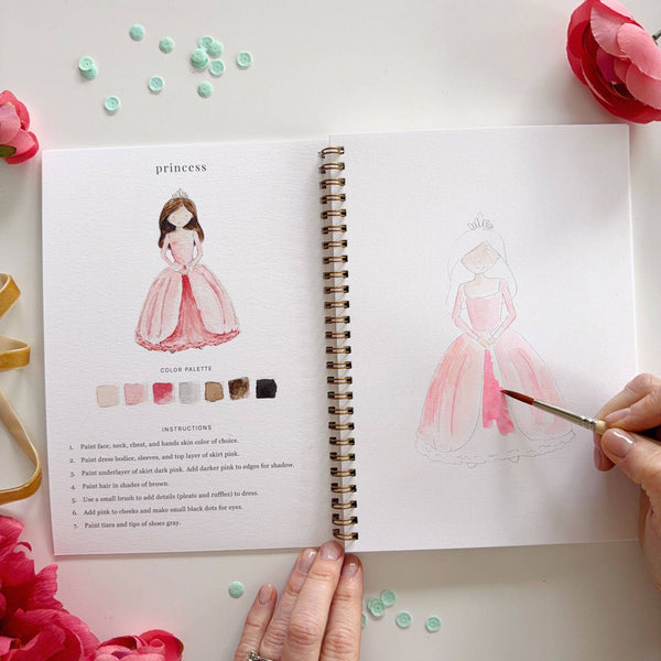 Fairytale Watercolor Workbook by Emily Lex Studio - Little Flower Soap Cobeginner watercolor kitemily lexEmily Lex Studiocrafting kit